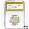 Image 1 : 1920 Standing Liberty Quarter PGA MS63
