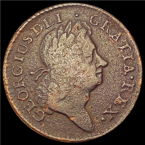1723 Wood's Hibernia Token NICELY CIRCULATED