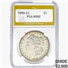 Image 1 : 1890-CC Morgan Silver Dollar PGA MS60