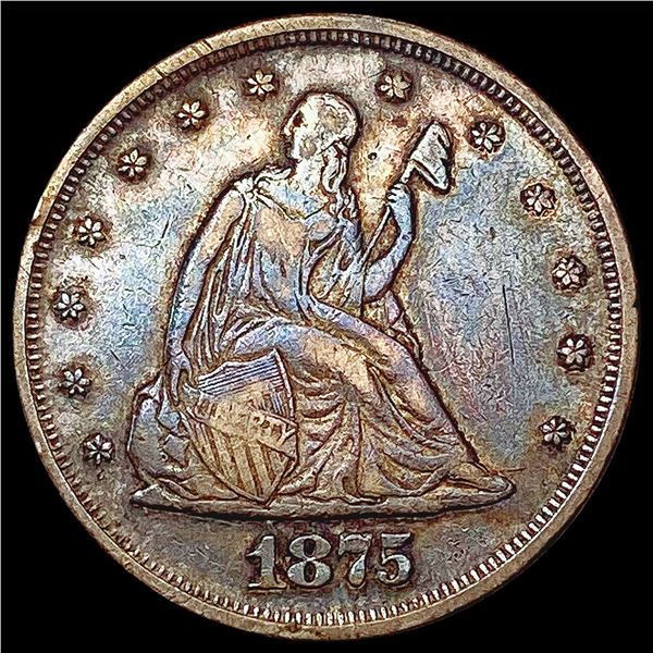 1875 Twenty Cent Piece LIGHTLY CIRCULATED
