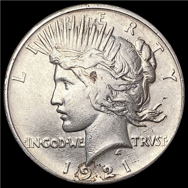 1921 Silver Peace Dollar GEM BU