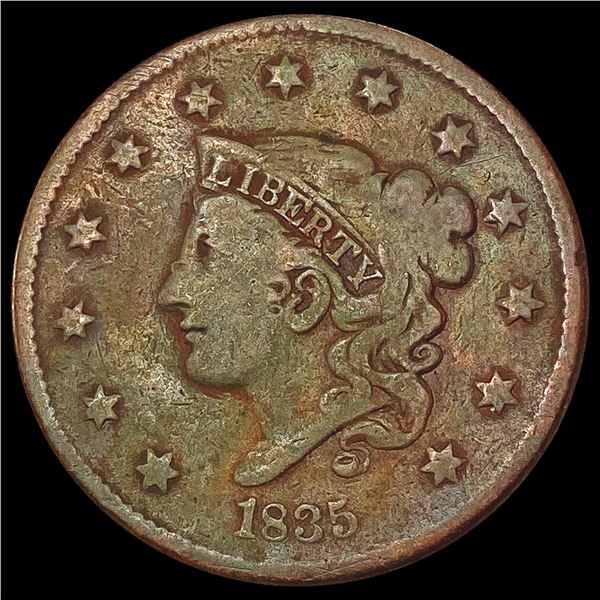 1835 Coronet Head Large Cent LIGHTLY CIRCULATED