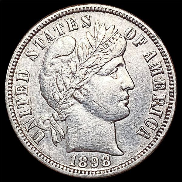 1898-O Barber Dime CHOICE AU