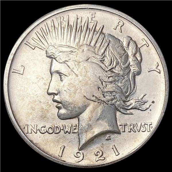 1921 Silver Peace Dollar GEM BU