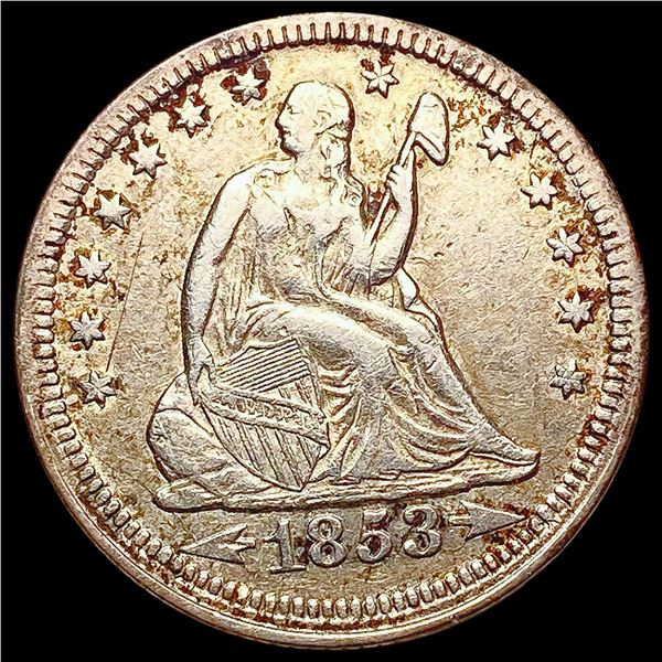1853 Seated Liberty Quarter ABOUT UNCIRCULATED
