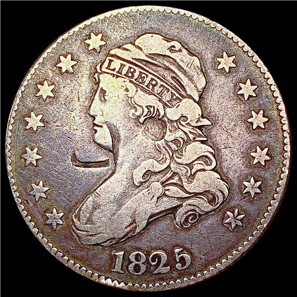 1825 Capped Bust Quarter NICELY CIRCULATED