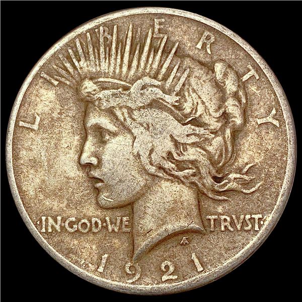 1921 Silver Peace Dollar NEARLY UNCIRCULATED