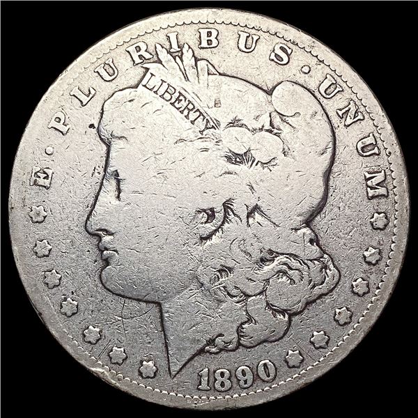 1890-CC Morgan Silver Dollar LIGHTLY CIRCULATED