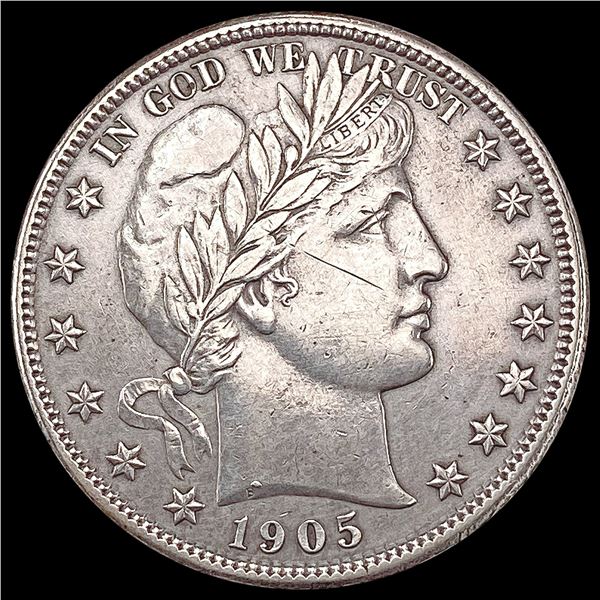 1905-S Barber Half Dollar NEARLY UNCIRCULATED