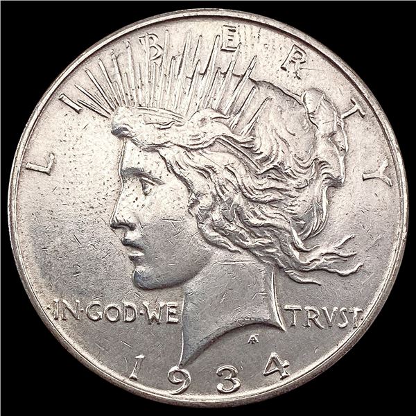 1934-D Silver Peace Dollar CHOICE AU