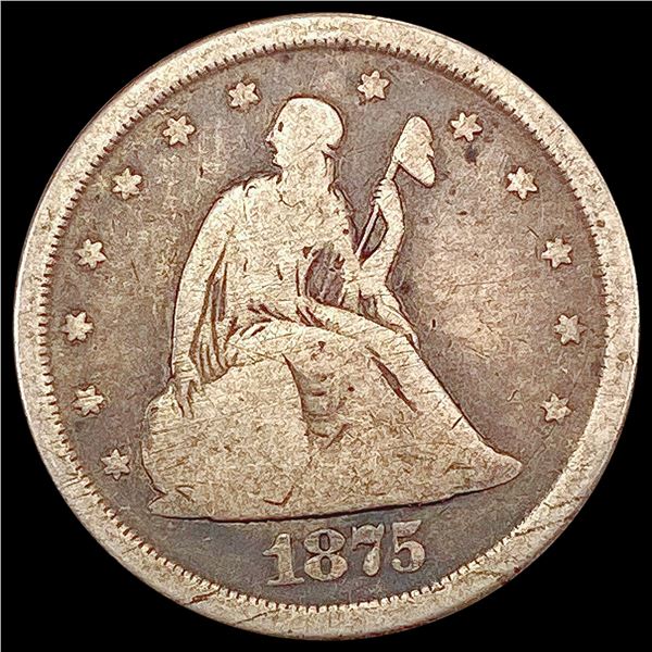 1875-S Twenty Cent Piece NICELY CIRCULATED
