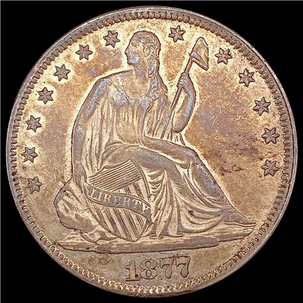 1877 Seated Liberty Half Dollar CLOSELY UNCIRCULATED