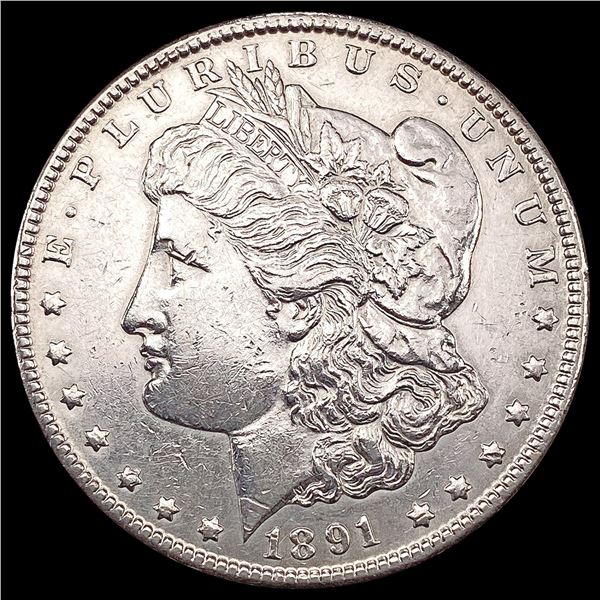 1891-CC Morgan Silver Dollar CHOICE AU