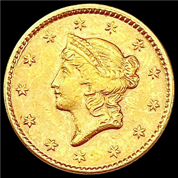1851 Rare Gold Dollar CHOICE AU