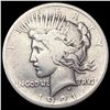 Image 1 : 1921 Silver Peace Dollar LIGHTLY CIRCULATED