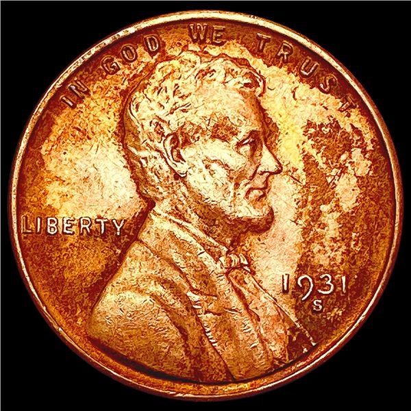1931-S Wheat Cent CLOSELY UNCIRCULATED