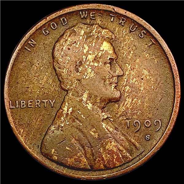 1909-S Wheat Cent CLOSELY UNCIRCULATED