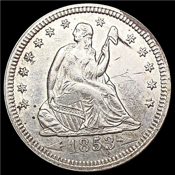 1853 Seated Liberty Quarter CLOSELY UNCIRCULATED