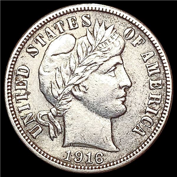 1916-S Barber Dime CHOICE AU