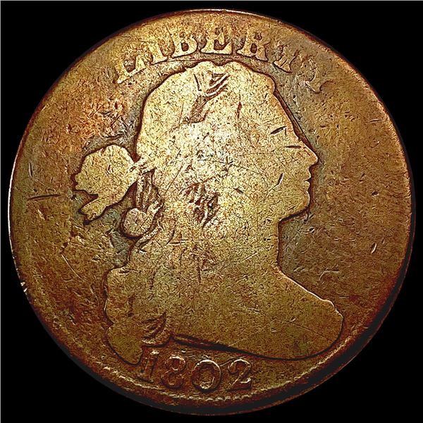 1802 Draped Bust Large Cent NICELY CIRCULATED
