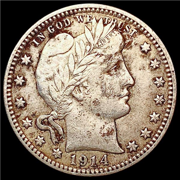 1914-D Barber Quarter NEARLY UNCIRCULATED