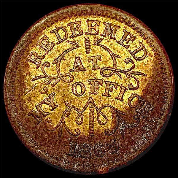 1863 Civil War Token - Oliver Boutwell CLOSELY UNCIRCULATED