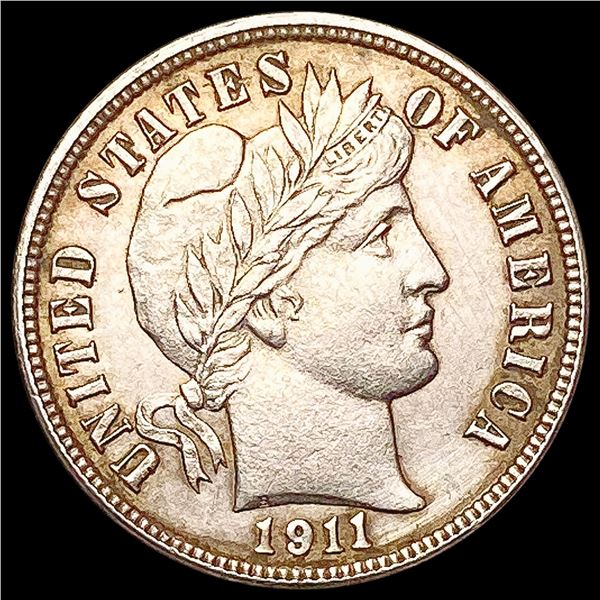 1911-D Barber Dime CLOSELY UNCIRCULATED