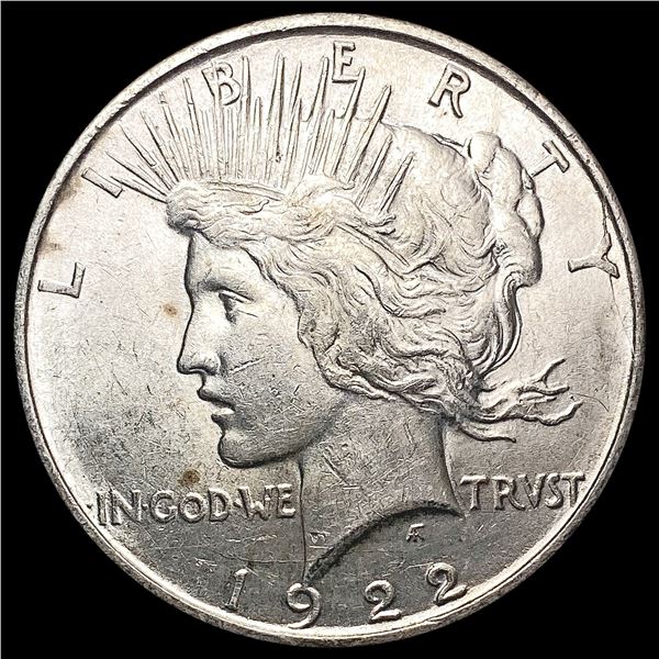 1922-D Silver Peace Dollar CHOICE AU