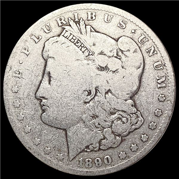1890-CC Morgan Silver Dollar LIGHTLY CIRCULATED