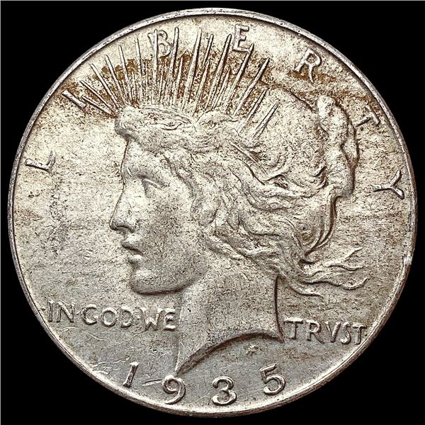 1935 Silver Peace Dollar NEARLY UNCIRCULATED