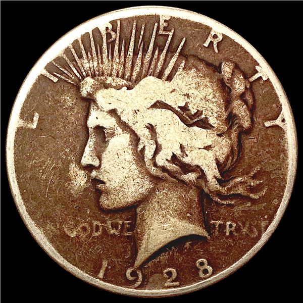 1928 Silver Peace Dollar NEARLY UNCIRCULATED