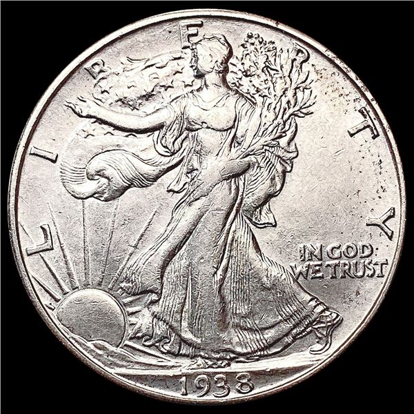 1938-D Walking Liberty Half Dollar CHOICE AU
