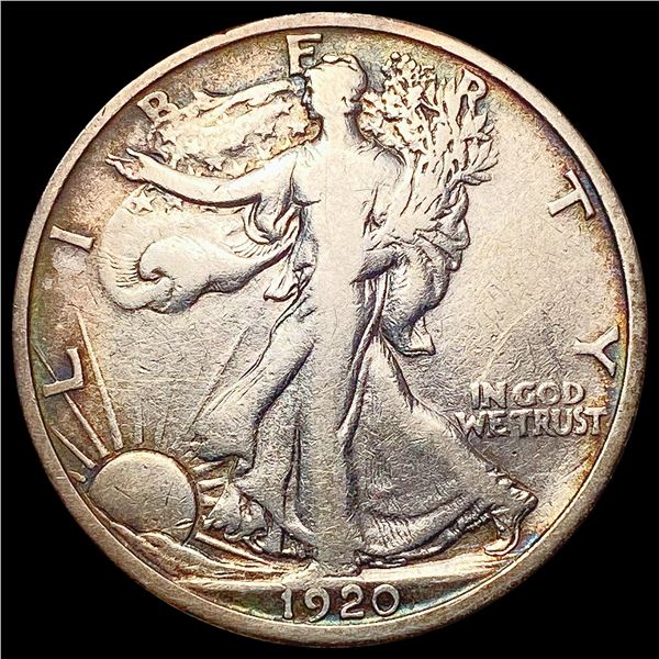 1920-D Walking Liberty Half Dollar LIGHTLY CIRCULATED