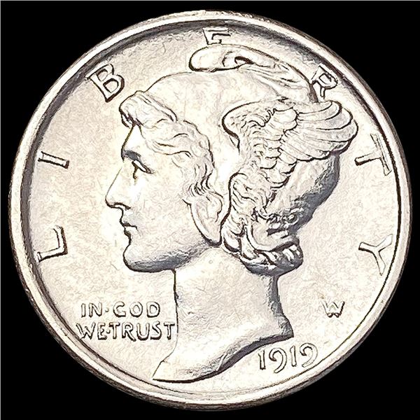 1919-D Mercury Dime CLOSELY UNCIRCULATED