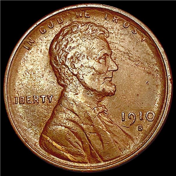 1910-S Wheat Cent CLOSELY UNCIRCULATED