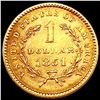 Image 2 : 1851 Rare Gold Dollar CHOICE AU