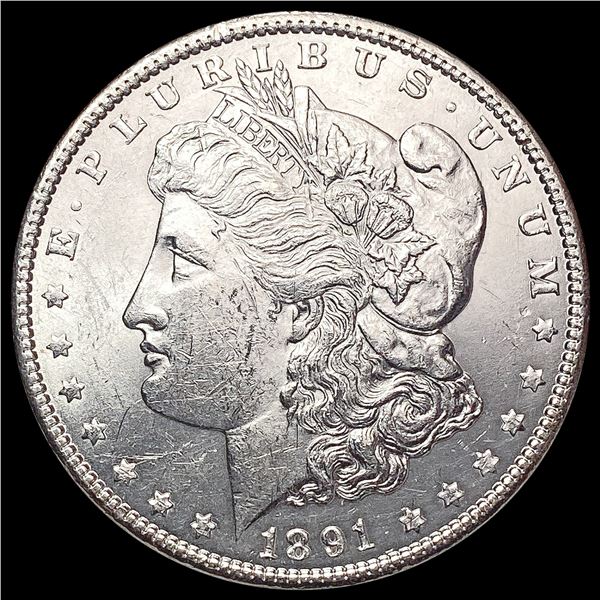 1891-P Morgan Silver Dollar CHOICE BU