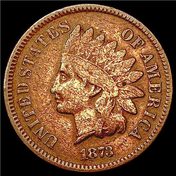 1873 Indian Head Cent LIGHTLY CIRCULATED