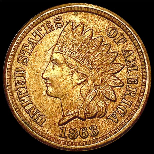 1863 Indian Head Cent CLOSELY UNCIRCULATED