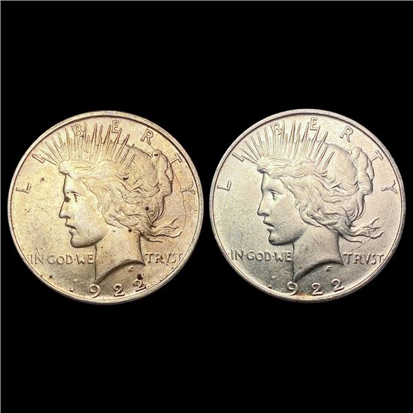 [2] 1922-D Silver Peace Dollar UNCIRCULATED