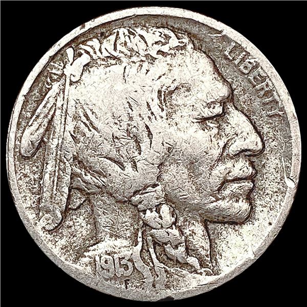 1913-D Ty 2 Buffalo Nickel LIGHTLY CIRCULATED