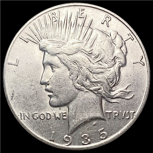 1935-S Silver Peace Dollar CHOICE AU