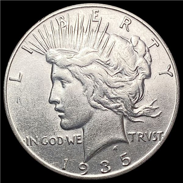 1935-S Silver Peace Dollar CHOICE AU