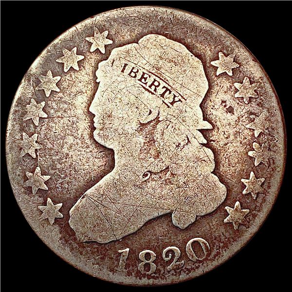 1820 Capped Bust Quarter NICELY CIRCULATED