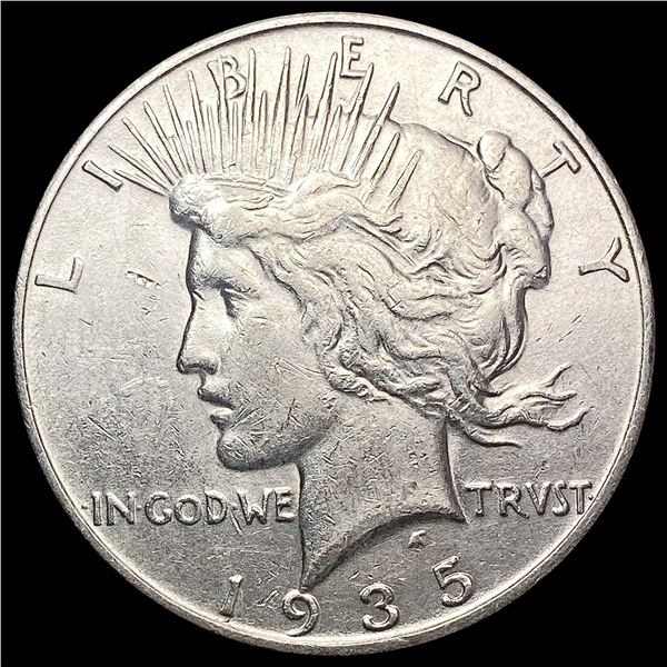 1935-S Silver Peace Dollar CHOICE AU