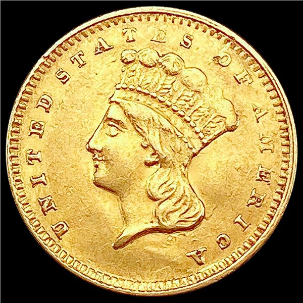 1857 Rare Gold Dollar CHOICE AU