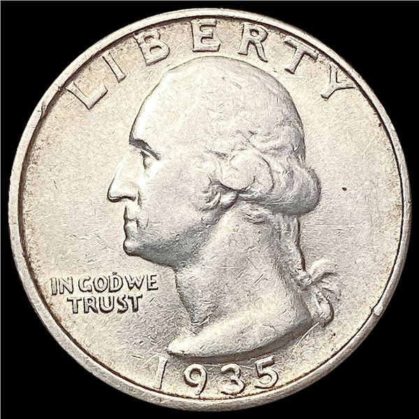 1935-D Washington Silver Quarter CLOSELY UNCIRCULATED