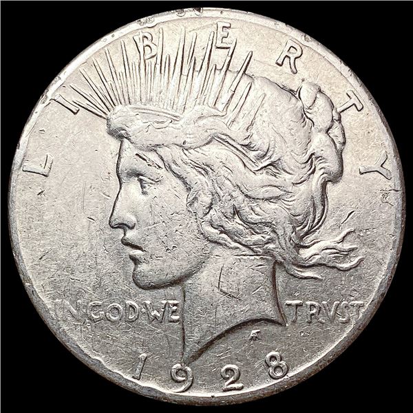 1928 Silver Peace Dollar NEARLY UNCIRCULATED