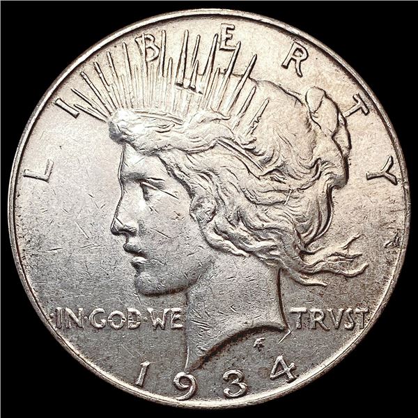 1934 Silver Peace Dollar CLOSELY UNCIRCULATED