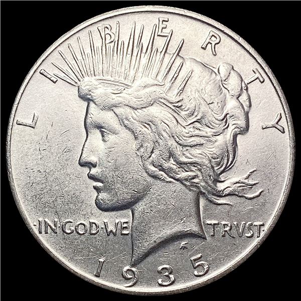 1935-S Silver Peace Dollar CHOICE AU